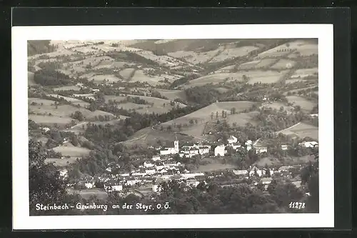 AK Grünburg an der Steyr, Teilansicht mit Steinbach