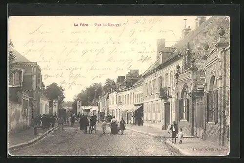 AK La Fère, Rue du Bourget