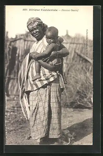 AK Afrique Orientale, Femme Ouolof, afrikanische Volkstypen