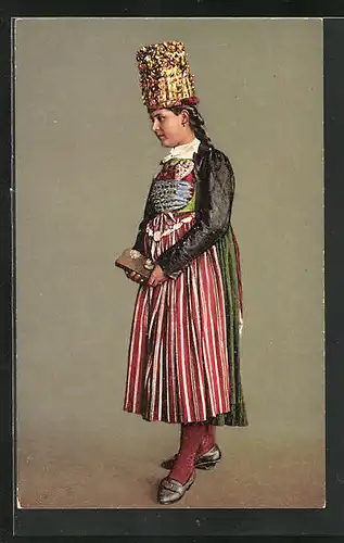 AK Schaffhausen, Braut in Tracht