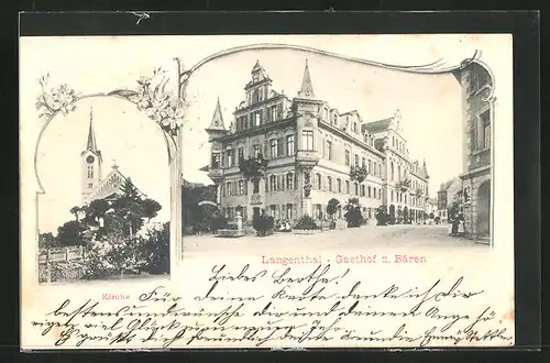 AK Langenthal, Gasthof z. Bären, Kirche