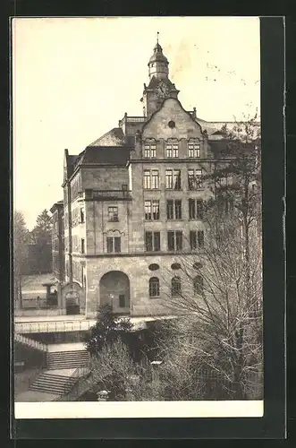 AK Basel, Schulhaus, Kohlenberg 17, 1913