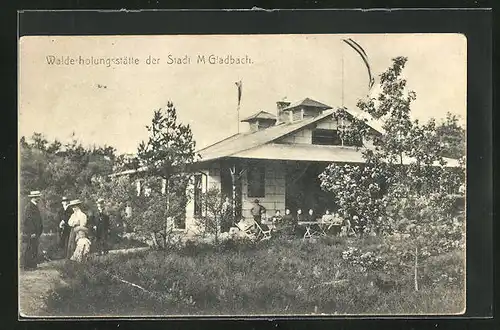 AK M.-Gladbach, Gasthaus mit Terrasse