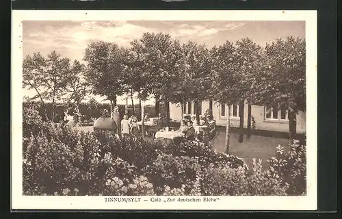 AK Tinnum / Sylt, Café Zur deutschen Eiche