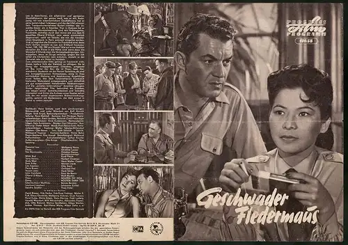 Filmprogramm PFP Nr. 114 /58, Geschwader Fledermaus, Wolfgang Heinz, Christine Laszar, Regie: Erich Engel