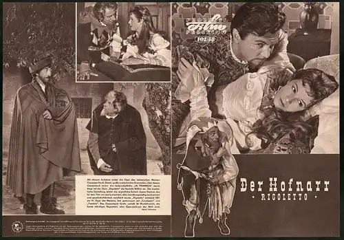 Filmprogramm PFP Nr. 102 /58, Der Hofnarr, Mario Del Monaco, Aldo Silvani, Regie: Flavio Calzavara