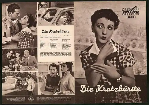 Filmprogramm PFP Nr. 56 /58, Die Kratzbürste, Lejla Abaschidse, M. Tbileli, Regie: Nikolai Sanischwili