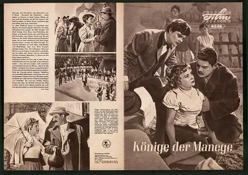 Filmprogramm PFP Nr. 62 /58, Könige der Manege, S. Tschekan, A. Michailow, Regie: Konstantin Judin