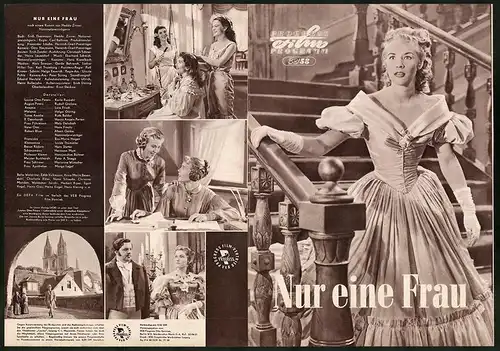 Filmprogramm PFP Nr. 32 /58, Nur eine Frau, Karla Runkehl, Rudolf Grabow, Regie: Carl Balhaus