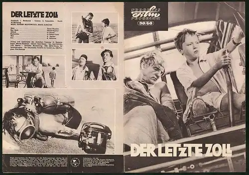 Filmprogramm PFP Nr. 90 /60, Der letzte Zoll, Slawa Muratow, Nikolai Krjukow, Regie: Teodor Wulfowitsch