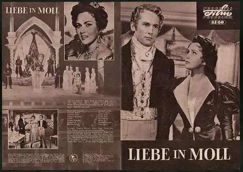 Filmprogramm PFP Nr. 85 /60, Liebe in Moll, Antonella Lualdi, Maurice Ronet, Regie: Carmine Gallone