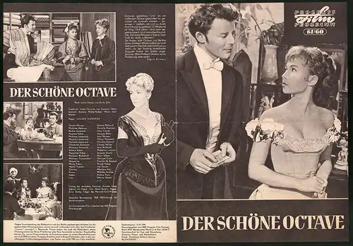 Filmprogramm PFP Nr. 61 /60, Die schöne Octave, Gérard Philipe, Danielle Darrieux, Regie: Julien Duvivier