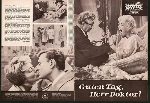 Filmprogramm PFP Nr. 131 /59, Guten Tag, Herr Doktor!, Noel-Noel, Ginette Pigeon, Regie: Louis Cuny