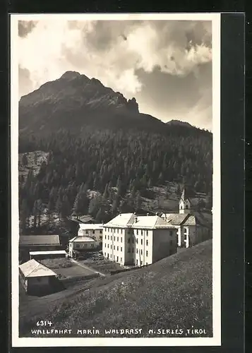 AK Maria Waldrast, Kloster gegen Serles