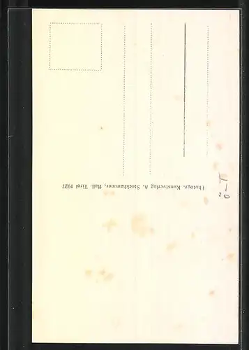 AK Maria Waldrast, Kloster gegen Serles