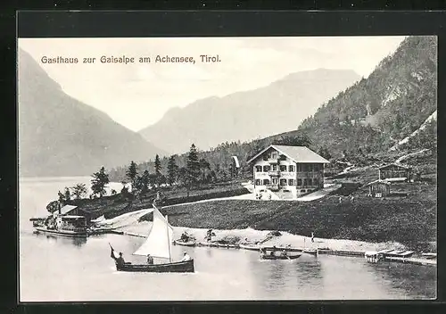 AK Achenkirch, Gasthaus zur Gaisalpe am Achensee