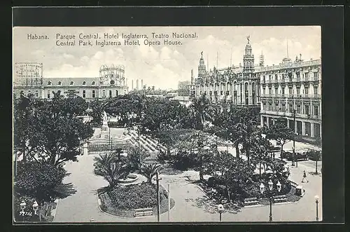 AK Habana, Inglaterra Hotel, Central Park, Opera House
