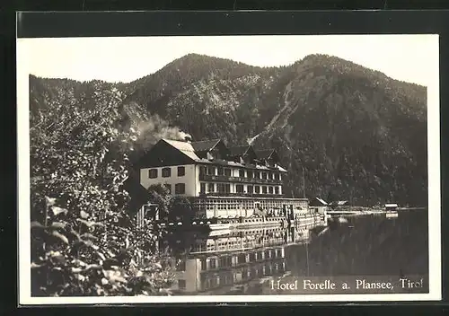 AK Breitenwang, Hotel Forelle am Plansee