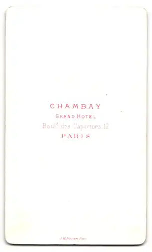 Fotografie Chambay, Paris, Boulevard des Capucines 12, Portrait kleines Mädchen im weissen Hemd