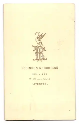 Fotografie Robinson & Thompson, Liverpool, 57 Church Street, Portrait Gentleman mit Koteletten