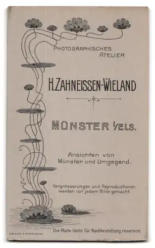 Fotografie Chr. Zahneissen-Wieland, Münster, Mädchen im Sonntagskleid