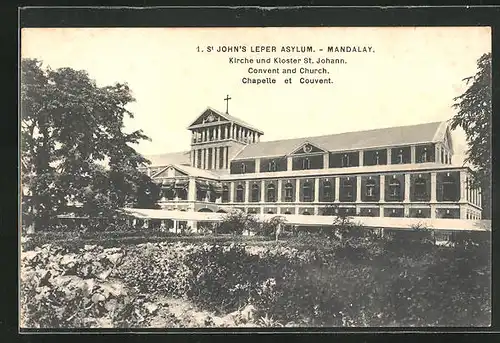 AK Mandalay, St. John`s Leper Asylum, Kirche und Kloster St. Johann