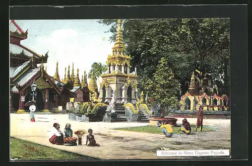 AK Rangoon, Entrance to Shwe Dagone Pagoda