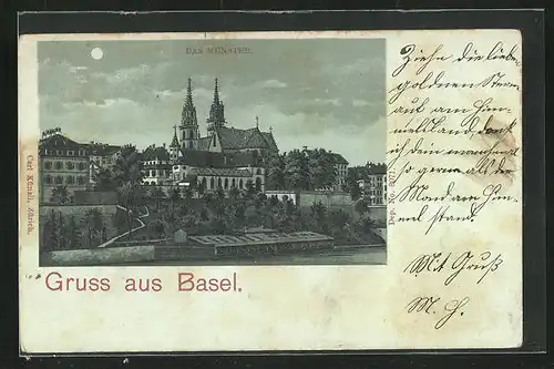 Mondschein-Lithographie Basel, Das Münster