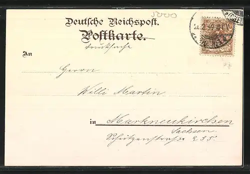 Lithographie Köln, Ansicht des Rathauses, Grürzenich und Wache im Häuschen