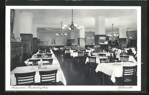 AK Köln, Innenansicht des Restaurants Fürstenbergbräu, Brückenstrasse 1-3