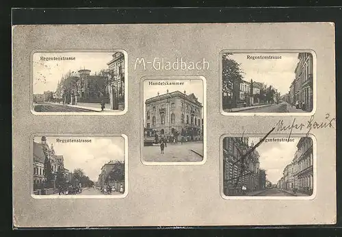 AK Mönchengladbach, Regentenstrasse, Handelskammer