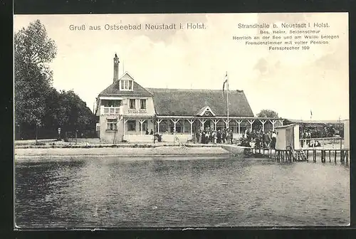 AK Neustadt i. Holst., Gasthaus Strandhalle