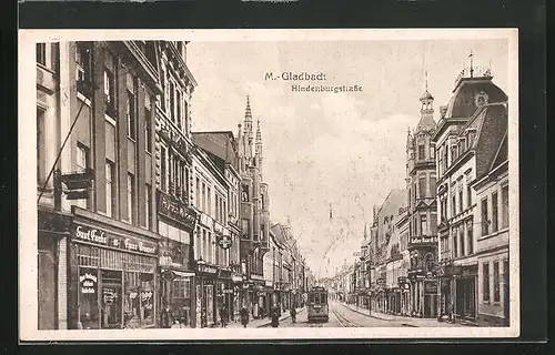 AK Mönchengladbach, Cafe Haardt, Hindenburgstrasse