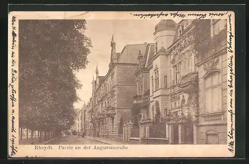 AK Rheydt, Partie an der Augustastrasse