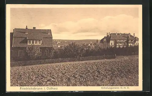 AK Friedrichsbrunn a. H., Erholungsheim D.H.V.