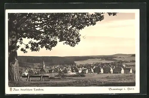 AK Braunlage i. H., Blick auf den Ort