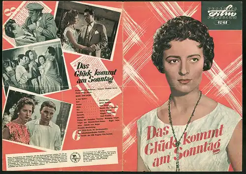 Filmprogramm PFP Nr. 42 /61, Das Glück kommt am Sonntag, Marian Kleis, Anton Mrvecka, Regie: Jan Lacko