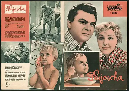Filmprogramm PFP Nr. 27 /61, Serjoscha, Borja Barchatow, Sergej Bondartschuk, Regie: Georgi Daneli