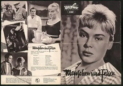 Filmprogramm PFP Nr. 5 /61, Menschen und Felsen, Bedrich Prokos, Eva Polakova, Regie: Jan Lacko