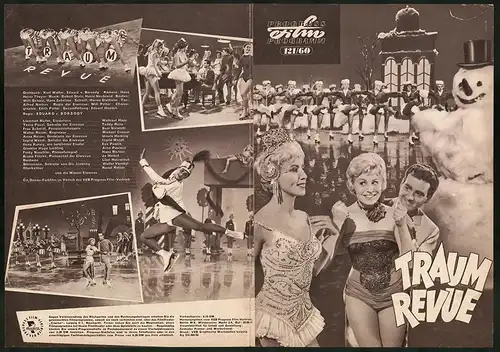 Filmprogramm PFP Nr. 121 /60, Traum Revue, Waltraut Haas, Teddy Reno, Regie: Eduard v. Borsody