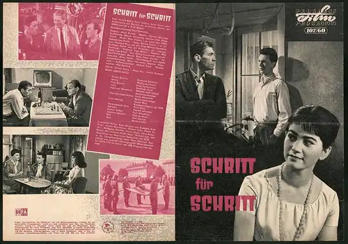 Filmprogramm PFP Nr. 107 /60, Schritt für Schritt, Raimund Schelcher, Wolfgang Hübner, Regie: Janos Veiczi