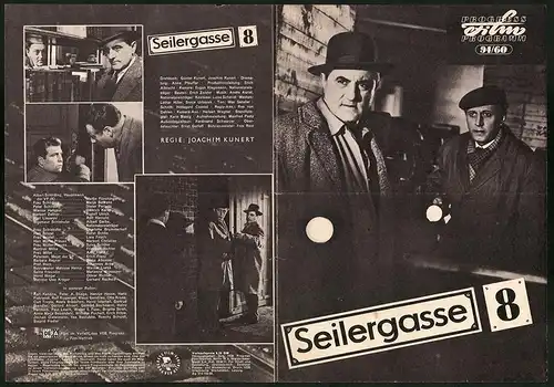 Filmprogramm PFP Nr. 94 /60, Seilergasse 8, Martin Flörchinger, Manja Behrens, Regie: Joachim Kunert
