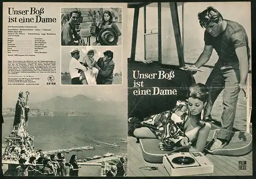 Filmprogramm Film für Sie Nr. 34 /68, Unser Boss ist eine Dame, Senta Berger, Nino Manfredi, Regie: Dino Risi