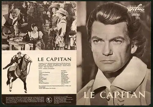 Filmprogramm PFP Nr. 133 /63, Le Capitan, Jean Marais, Bourvil, Elsa Martinelli, Regie: André Hunebelle