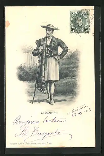 AK Alicantino, Spanier in Tracht