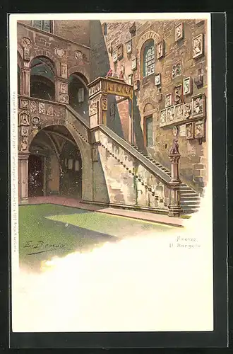 Lithographie Firenze, Il Bargello