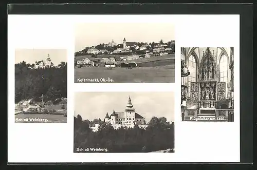 AK Kefermarkt, Schloss Weinberg, Flügelaltar um 1495