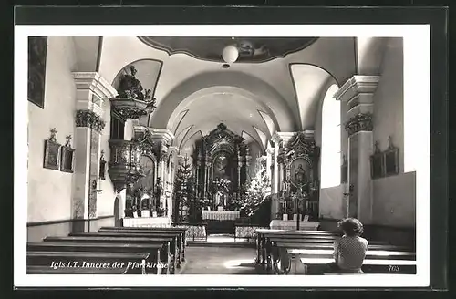 AK Iglis, Inneres der Pfarrkirche