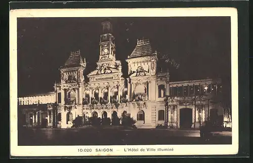 AK Saigon, L`Hôtel de Ville illuminé