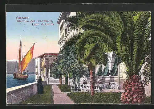 AK Gardone / Lago di Garda, Giardino del Grandhotel